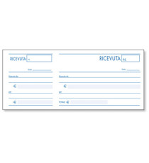 Blocco ricevute generiche - 10 x 22cm - 100 fogli - BM