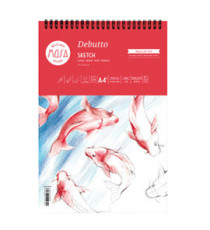Blocco schizzi Debutto - A4 - 120 gr - 70 fogli - bianco - MUSA
