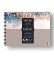 Blocco Watercolour Torchon - 24 x 32 cm - 12 fogli - 300 gr - spiralato - Fabriano
