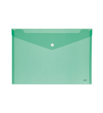 Busta con bottone - A4 - PP - colori assortiti - Lebez