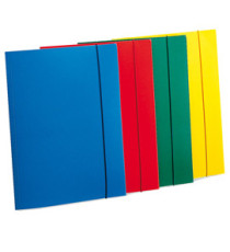 Cartella 3 lembi con elastico - A4 - PP - azzurro - Fellowes