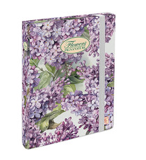 Cartella progetti Nature Flowers - 26 x 34 cm - dorso 3 cm - con elastico - Pigna
