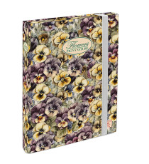 Cartella progetti Nature Flowers - 26 x 34 cm - dorso 3 cm - con elastico - Pigna