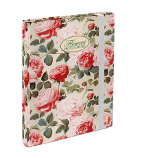 Cartella progetti Nature Flowers - 26 x 34 cm - dorso 3 cm - con elastico - Pigna