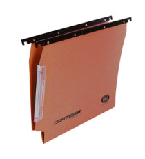 Cartella sospesa Cartesio - armadio - interasse 33 cm - fondo V - 33 x 28 cm - arancio - Bertesi