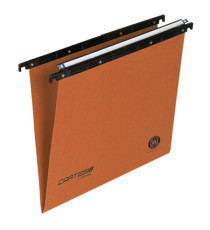 Cartella sospesa Cartesio - cassetto - interasse 33 cm - fondo V - 31,3 x 25 cm - arancio - Bertesi
