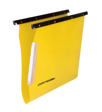 Cartella sospesa Cartesio PP - armadio - PPL - interasse 33 cm - fondo V - 32,6 x 28 cm - colori assortiti - Bertesi