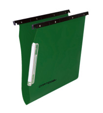 Cartella sospesa Cartesio PP - armadio - PPL - interasse 33 cm - fondo V - 32,6 x 28 cm - colori assortiti - Bertesi