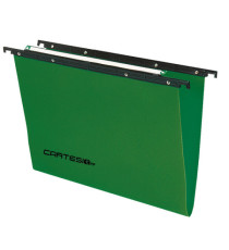 Cartella sospesa Cartesio PP - cassetto - PPL - interasse 39,5 cm - fondo V - 37 x 25 cm - colori assortiti - Bertesi