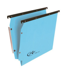 Cartella sospesa Joker - armadio - interasse 33 cm - fondo V - 33 x 28 cm - blu - Bertesi