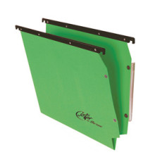 Cartella sospesa Joker - armadio - interasse 33 cm - fondo V - 33 x 28 cm - verde - Bertesi