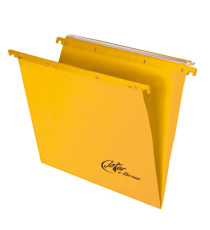 Cartella sospesa Joker - cassetto - interasse 33 cm - fondo V - 31,3 x 25 cm - giallo - Bertesi