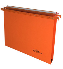Cartella sospesa Joker - cassetto - interasse 39 cm - fondo U - 37 x 25 cm - arancio - Bertesi