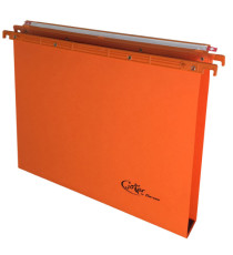 Cartella sospesa Joker - cassetto - interasse 39 cm - fondo U - 37 x 25 cm - arancio - Bertesi