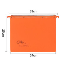 Cartella sospesa Joker - cassetto - interasse 39 cm - fondo U - 37 x 25 cm - arancio - Bertesi