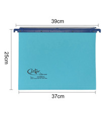 Cartella sospesa Joker - cassetto - interasse 39 cm - fondo U - 37 x 25 cm - blu - Bertesi