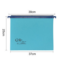 Cartella sospesa Joker - cassetto - interasse 39 cm - fondo U - 37 x 25 cm - blu - Bertesi