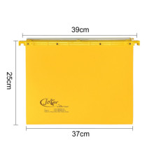 Cartella sospesa Joker - cassetto - interasse 39 cm - fondo V - 37 x 25 cm - giallo - Bertesi