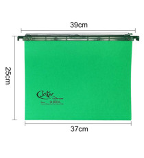 Cartella sospesa Joker - cassetto - interasse 39 cm - fondo V - 37 x 25 cm - verde - Bertesi