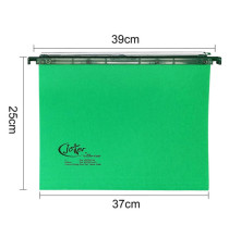 Cartella sospesa Joker - cassetto - interasse 39 cm - fondo V - 37 x 25 cm - verde - Bertesi