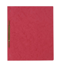 Cartellina semplice con pressino- 265 gr - A4 - cartone pressato - rosso - Pagna