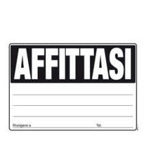 Cartello Affittasi - 24 x 33cm - colori assortiti - Edipro