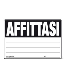Cartello Affittasi - 24 x 33cm - colori assortiti - Edipro