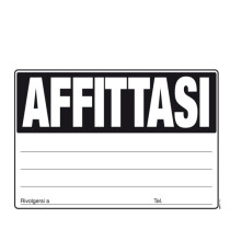 Cartello Affittasi - 24 x 33cm - colori assortiti - Edipro