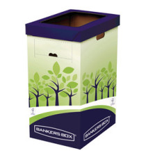 Cestino riciclo - 31,5 x 60,8 x 42,7 cm - verde/blu - Fellowes