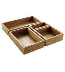 Contenitore buffet - 15,3 x 22,9 x 5 cm - bamboo - naturale - Leone