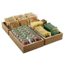 Contenitore buffet - 15,3 x 22,9 x 5 cm - bamboo - naturale - Leone