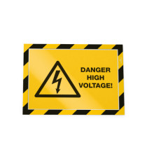 Cornice Duraframe Security - adesiva - pannello magnetico - A4  (21 x 29,7 cm) - giallo/nero - Durable