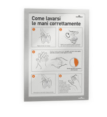 Cornice magnetica Duraframe - A5 - 15 x 21 cm - silver - Durable