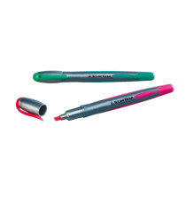 Evidenziatore a penna - punta scalpello - tratto da 1,0-4,0mm - fucsia - Starline