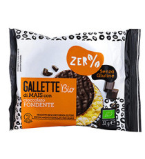 Gallette di mais - ricoperte di cioccolato fondente - 32 gr - Zer%glutine