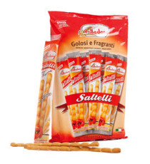 Grissini Saltelli - 240 gr - multipack 18  monoporzioni - Valledoro