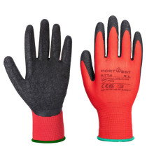 Guanti A174 Flex Grip - lattice - L - rosso/nero - Portwest