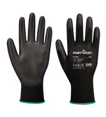 Guanti A195 touch - palmo in PU - M - nero - Portwest