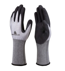 Guanti da lavoro Venicut01 - schiuma di nitrile - taglia 08 - grigio/nero - Deltaplus