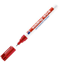 Marcatore permanente 404  - punta tonda extra fine  - 0,75 mm - rosso - Edding