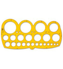 Maschera cerchi 7126 -  1/55mm - con smusso - Arda