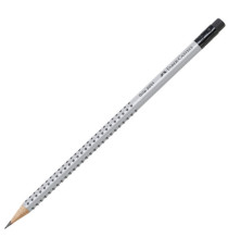 Matita di grafite Grip 2001 - gradazione HB - triangolare - con gommino - Faber-Castell