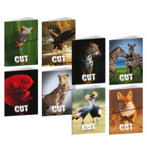Maxiquaderno Animal Cut - A4 - 5mm c/margine - 21 fogli - 80 gr - Blasetti