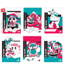 Maxiquaderno Be More Manga - A4 - 1 rigo c/margine - alta fogliazione - 48+2 fogli - 100 gr - BM