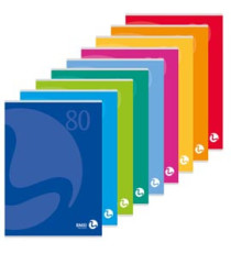 Maxiquaderno Color 80 - A4 - 1 rigo c/margine - 80 fogli - 80gr  BM