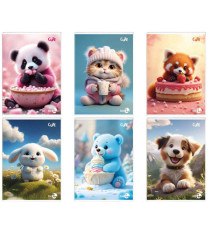 Maxiquaderno Cute fantasia - A4 - 1 rigo c/margine - 40+2 fogli - 80gr - BM