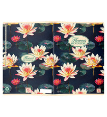 Maxiquaderno Nature Flowers - A4 - 1 rigo - 42 fogli - 80 gr - Pigna