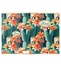 Maxiquaderno Nature Flowers - A4 - 1 rigo - 42 fogli - 80 gr - Pigna