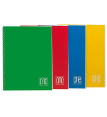 Maxiquaderno One Color - A4 - 5mm - 60 fogli - 80 gr - s/fori - spiralato - Blasetti