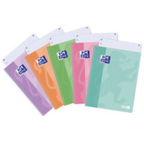 Maxiquaderno PastelOn - spiralato - A4 - rigo - 90 gr - 120 fogli - colori assortiti - Oxford